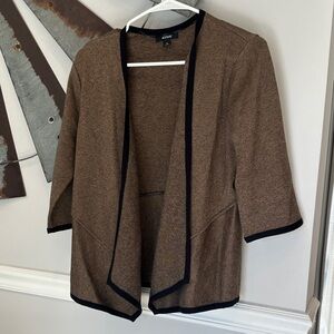 Alfani Women's Tan Open Front Cardigan